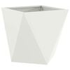 vidaXL Planter White 50 x 50 x 50 cm Steel