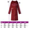 vidaXL Bathrobe Hoodie Bordeaux Red S Flannel