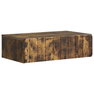 vidaXL Wall-Mounted Side Table Smoked Oak 59 x 34.5 x 17 cm