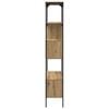 vidaXL Bookcase Artisan Oak 76 x 33 x 188.5 cm Engineered Wood