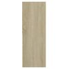 vidaXL Book Cabinet Sonoma Oak 67x24x161 cm Engineered Wood