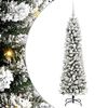 vidaXL Artificial Christmas Tree with 150 LEDs with Stand White 150 cm
