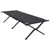 vidaXL Folding Camping Bed Manual Black 210 x 80 x 46 cm Oxford fabric