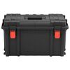 vidaXL Portable Flight Case Black 57x35x32.5 cm PP