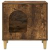 vidaXL Cat House Smoked Oak 51 x 30 x 52 cm Engineered Wood