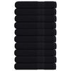 vidaXL Towels FROGN 10 pcs Black 100 x 200 cm 360 100% Cotton