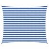 vidaXL Sunshade Sail Blue and White 2.5 x 3 m HDPE