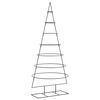 vidaXL Metal Christmas Tree for Decoration Black 180 cm