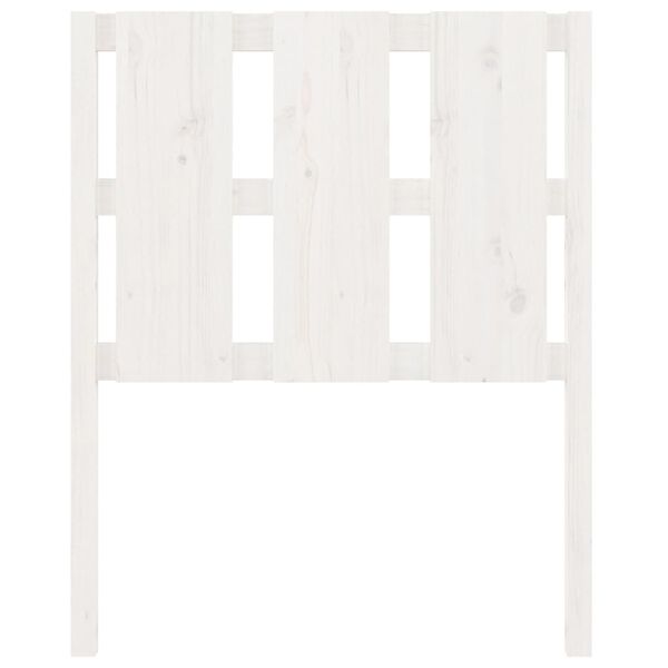 vidaXL Bed Headboard White 80.5x4x100 cm Solid Wood Pine