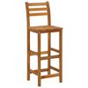 vidaXL Bar Stools 4 pcs Solid Acacia Wood