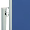 vidaXL Patio Retractable Side Awning 180x600 cm Blue