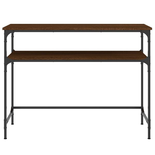 vidaXL Console Table Brown Oak 100x35.5x75 cm Engineered Wood