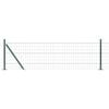 vidaXL Euro Fence with Concrete Base 50 x 0.4 m PVC-Coated Steel Green