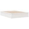 vidaXL Bed Frame without Mattress White 150x200 cm King Size Solid Wood Pine