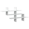 vidaXL Wall Shelf White 124.5x18x60.5 cm Engineered Wood
