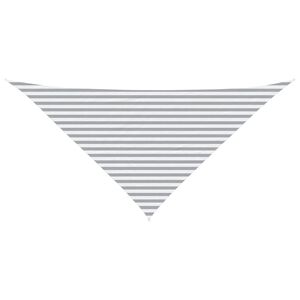 vidaXL Sun Shade Sail Light Grey and White 4 x 4 x 5.8 m