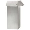 vidaXL Snail Fence Silver 13.5 x 13.5 x 25 cm Stainless Steel