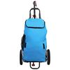 vidaXL Folding Bike Trailer with Grocery Bag Blue and Black