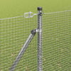 vidaXL Fence Post Silver 10 x 1.5 m (16 x 16 mm mesh) Steel