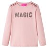 vidaXL Kids' T-shirt with Long Sleeves Light Pink 116