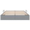 vidaXL Storage Bed with Mattress Light Grey 135 x 190 cm Fabric