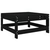 vidaXL 3 Piece Garden Lounge Set Black Solid Wood Pine