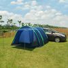 vidaXL Car Tent Octagonal Navy Blue 390 x 330 x 195 cm 180T Polyamide