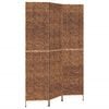 vidaXL Room Divider 3-Panel Brown 122x180 cm Water Hyacinth