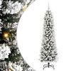 vidaXL Artificial Christmas Tree with 300 LEDs with Stand White 180 cm