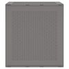 vidaXL Garden Storage Box Light Grey 55 x 53 x 57 cm Polypropylene