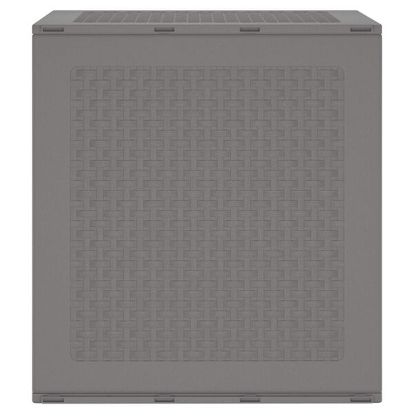 vidaXL Garden Storage Box Light Grey 55 x 53 x 57 cm Polypropylene