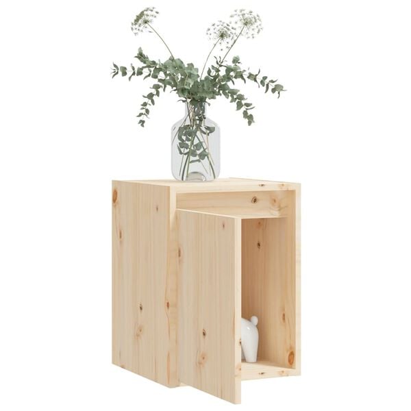 vidaXL Wall Cabinets 2 pcs 30x30x40 cm Solid Wood Pine