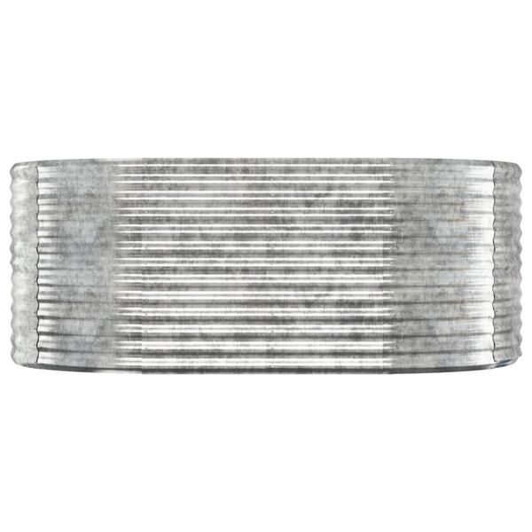 vidaXL Garden Raised Bed Galvanised Steel 175x100x68 cm Silver