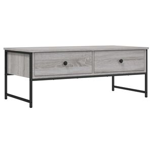 vidaXL Coffee Table Grey Sonoma 101x49x39.5 cm Engineered Wood