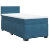 vidaXL Box Spring Bed with Mattress Dark Blue 80x200 cm Velvet