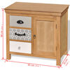 vidaXL Sideboard 65x35x60 cm Solid Wood Eucalyptus