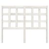 vidaXL Bed Headboard White 125.5x4x100 cm Solid Wood Pine