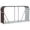 vidaXL Log Holder Brown 180x45x100 cm Galvanised Steel