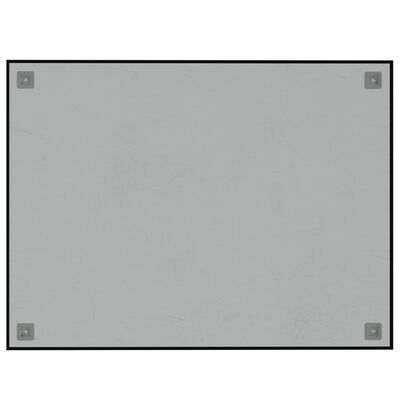 vidaXL Wall-mounted Magnetic Board Black 80x60 cm Tempered Glass