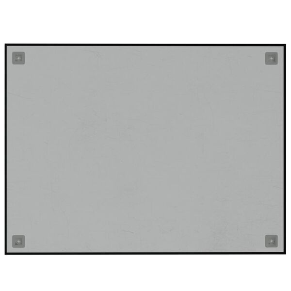 vidaXL Wall-mounted Magnetic Board Black 80x60 cm&nbsp;Tempered Glass
