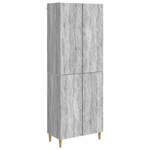 vidaXL Cabinet Set 2 pcs Grey Sonoma Engineered Wood