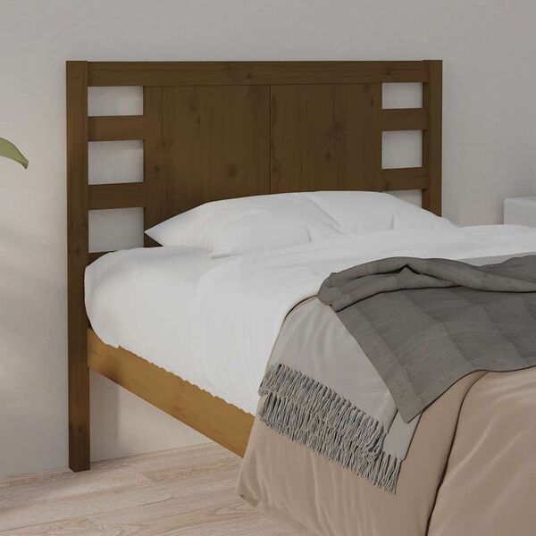 vidaXL Headboard Honey Brown 81x4x100 cm Solid Wood Pine