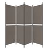 vidaXL 4-Panel Room Divider Anthracite 200x200 cm Fabric