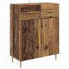 vidaXL Highboard with Drawer 2 pcs Old Wood Engineered Wood