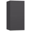 vidaXL TV Cabinets 4 pcs Grey 30.5x30x60 cm Engineered Wood