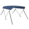 vidaXL 2 Bow Bimini Top Navy Blue 180x130x110 cm