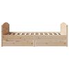 vidaXL Bed Frame without Mattress 150x200 cm King Size Solid Wood Pine