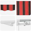 vidaXL Retractable Awning Manual Orange and brown 500 x 300 cm