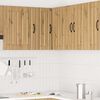 vidaXL Kitchen Wall Corner Cabinet Lucca Grey Sonoma Engineered Wood