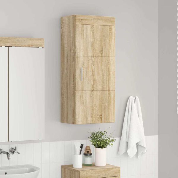 vidaXL Bathroom Wall Cabinet TULUM Sonoma Oak 37 x 24.5 x 86 cm